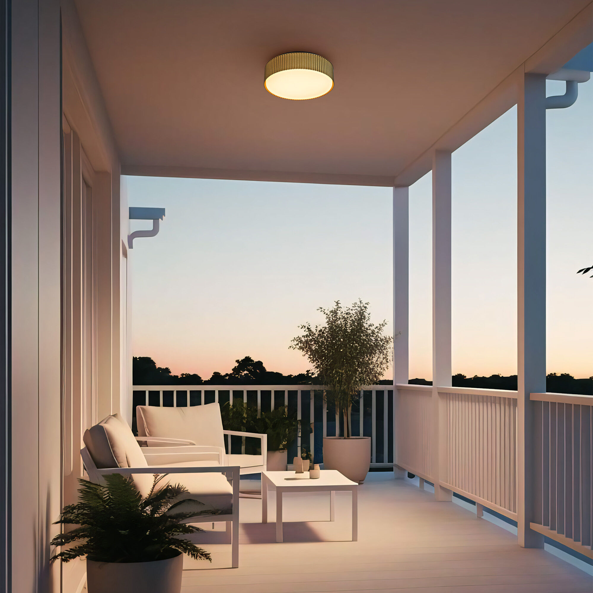 Channel LED 9 inch Sand Black Outdoor Flush Mount